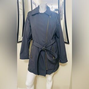 Michael Kors Black Trench Coat with Belt